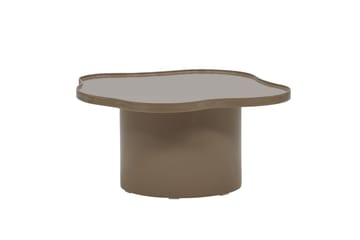 Ilse Asymmetriskt Soffbord 90 cm i Metall - Taupe - Möbler - Vardagsrum - Soffbord & vardagsrumsbord - Soffbord