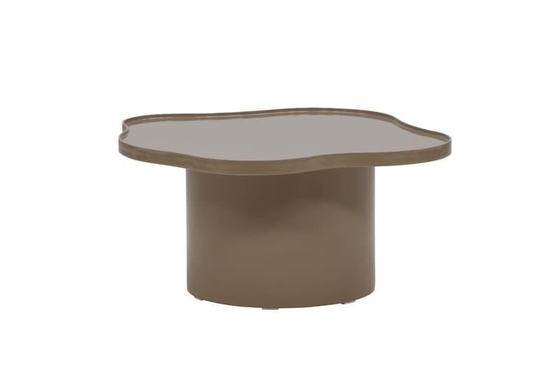 Ilse Asymmetriskt Soffbord 90 cm i Metall - Taupe - Möbler - Vardagsrum - Soffbord & vardagsrumsbord - Soffbord