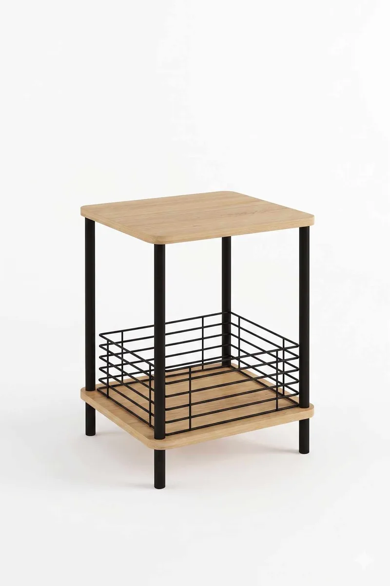 Inaro Sidobord 45x58x38 cm, Sapphire Oak