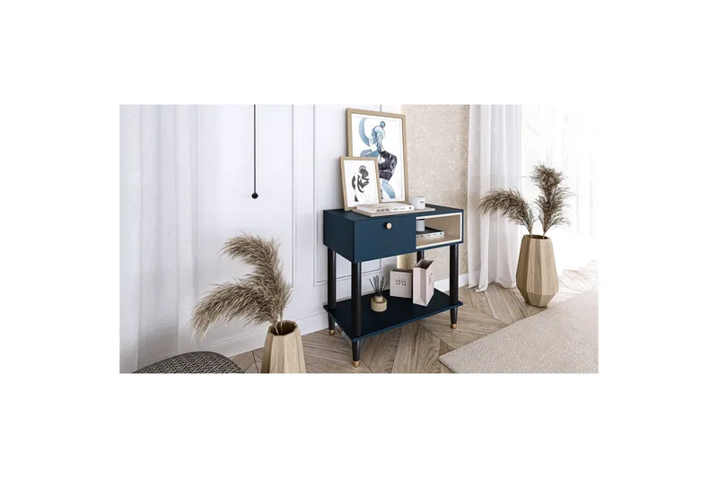 Includo Konsollbord 80 cm - Blå - Möbler - Vardagsrum - Soffbord & vardagsrumsbord - Avlastningsbord & konsolbord