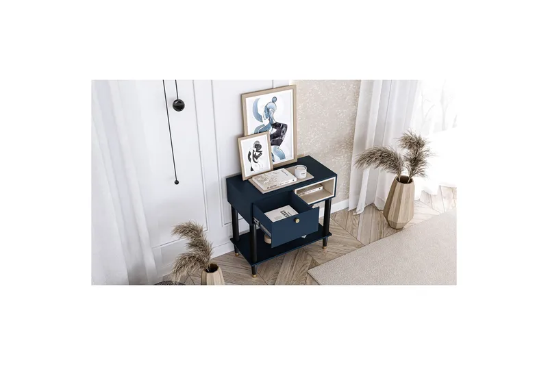 Includo Konsollbord 80 cm - Blå - Möbler - Vardagsrum - Soffbord & vardagsrumsbord - Avlastningsbord & konsolbord