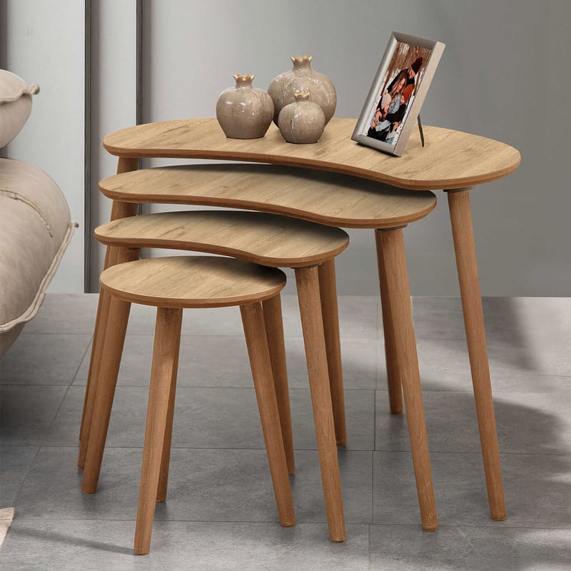 Indumati Satsbord 75 cm - Ek - Möbler - Vardagsrum - Soffbord & vardagsrumsbord - Satsbord