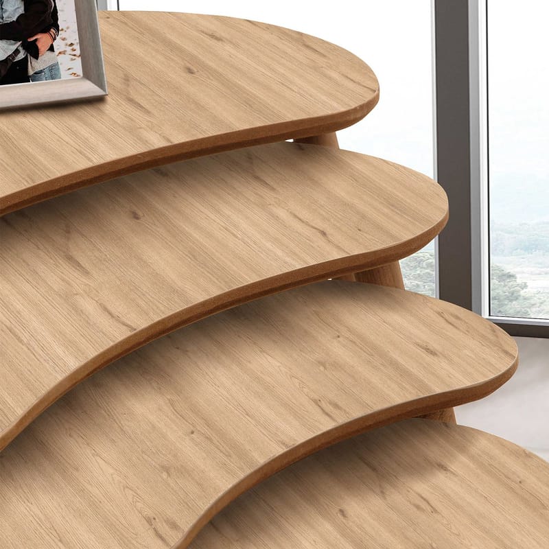 Indumati Satsbord 75 cm - Ek - Möbler - Vardagsrum - Soffbord & vardagsrumsbord - Satsbord