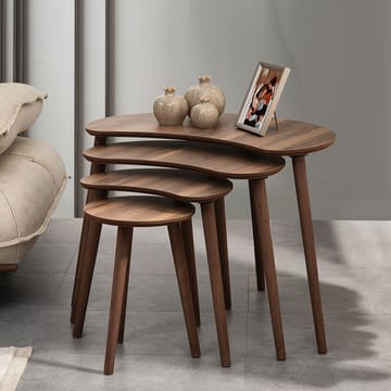Indumati Satsbord 75 cm - Valnöt - Möbler - Vardagsrum - Soffbord & vardagsrumsbord - Satsbord