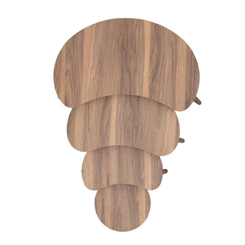 Indumati Satsbord 75 cm - Valnöt - Möbler - Vardagsrum - Soffbord & vardagsrumsbord - Satsbord