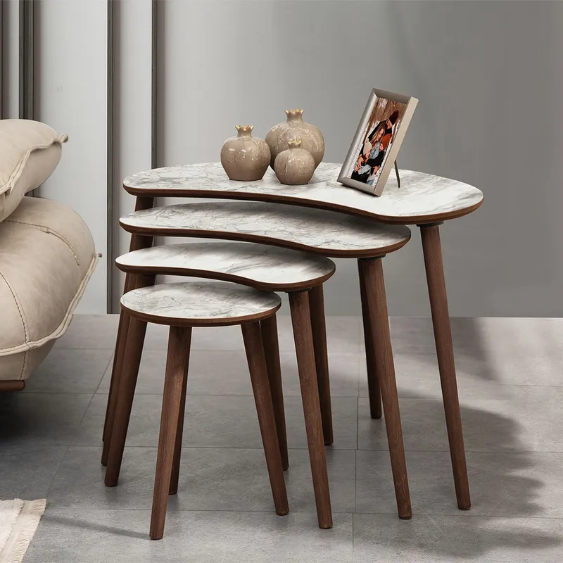 Indumati Satsbord 75 cm - Vit - Möbler - Vardagsrum - Soffbord & vardagsrumsbord - Satsbord