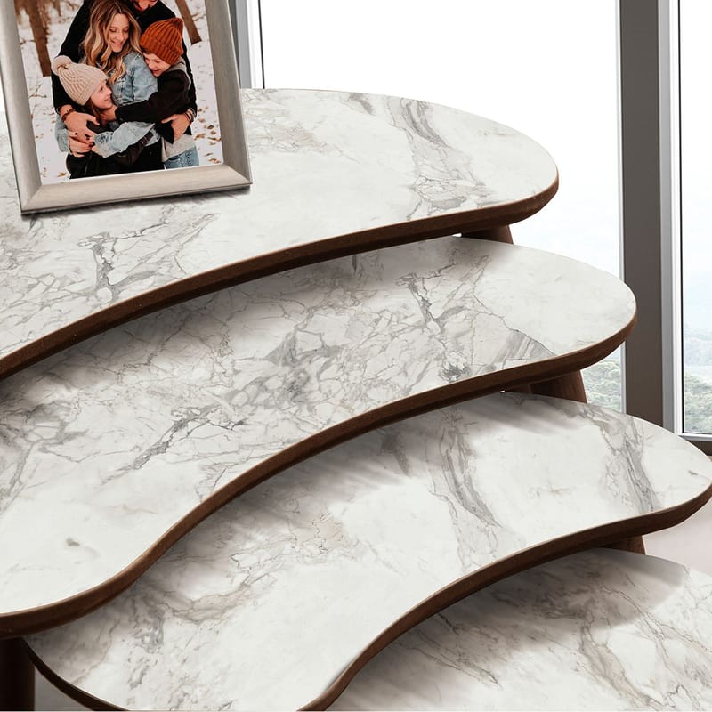 Indumati Satsbord 75 cm - Vit - Möbler - Vardagsrum - Soffbord & vardagsrumsbord - Satsbord