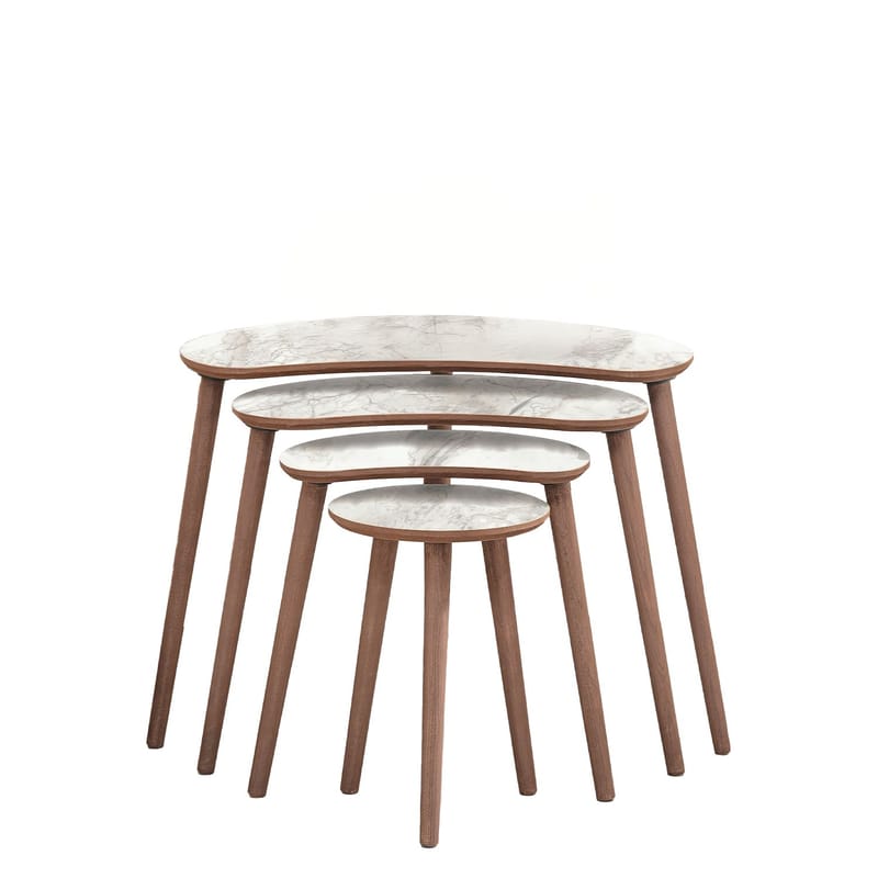 Indumati Satsbord 75 cm - Vit - Möbler - Vardagsrum - Soffbord & vardagsrumsbord - Satsbord