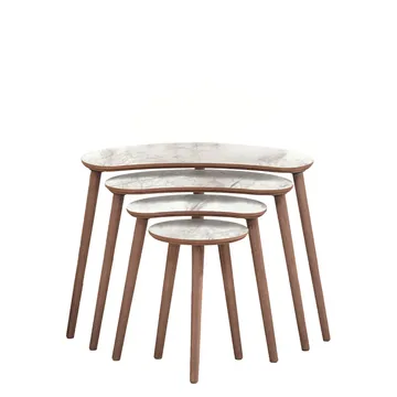 Indumati Satsbord 75 cm - Vit - Möbler - Vardagsrum - Soffbord & vardagsrumsbord - Satsbord