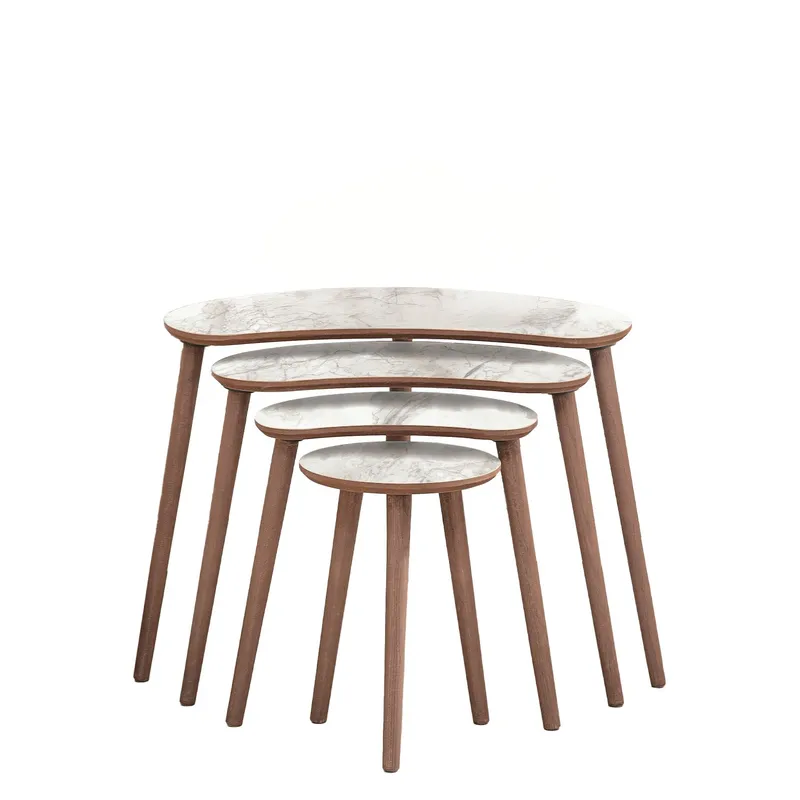 Indumati Satsbord 75 cm - Vit - Möbler - Vardagsrum - Soffbord & vardagsrumsbord - Satsbord