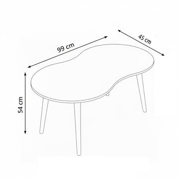 Indumati Soffbord 99 cm - Ek - Möbler - Vardagsrum - Soffbord & vardagsrumsbord - Soffbord