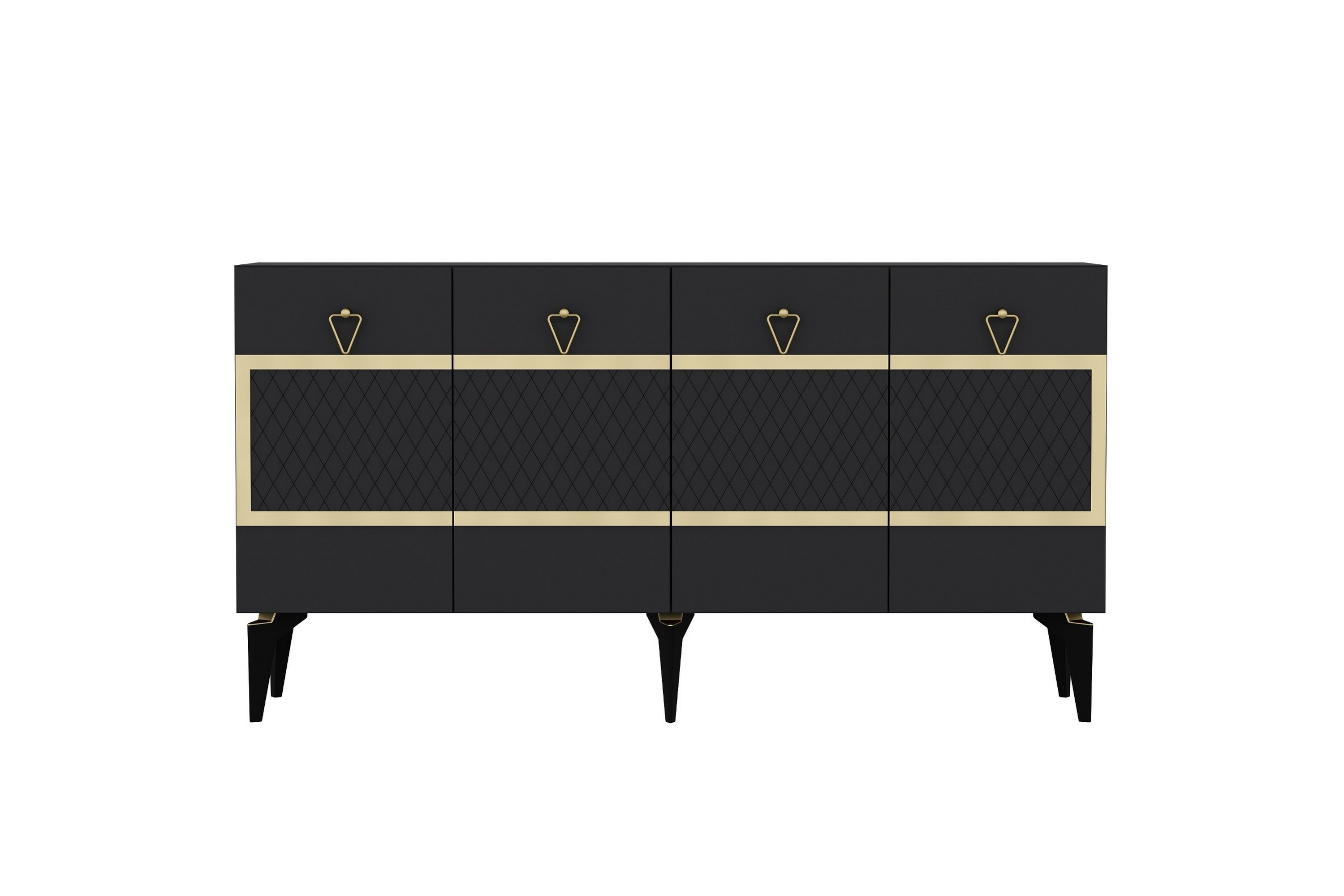 ipek konsollbord 150 cm antracit/guld -