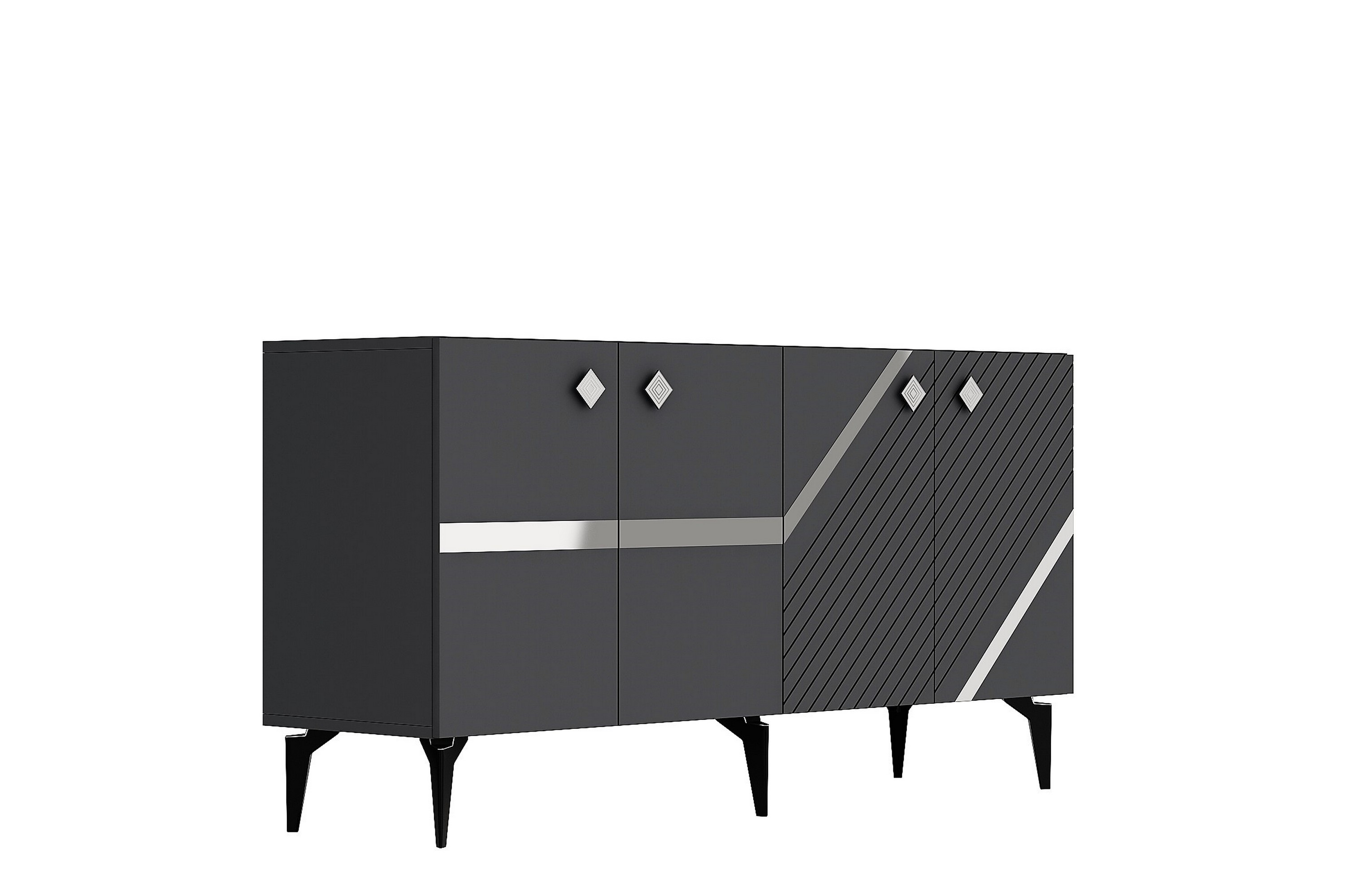 iris  konsollbord 150 cm antracit/silver -