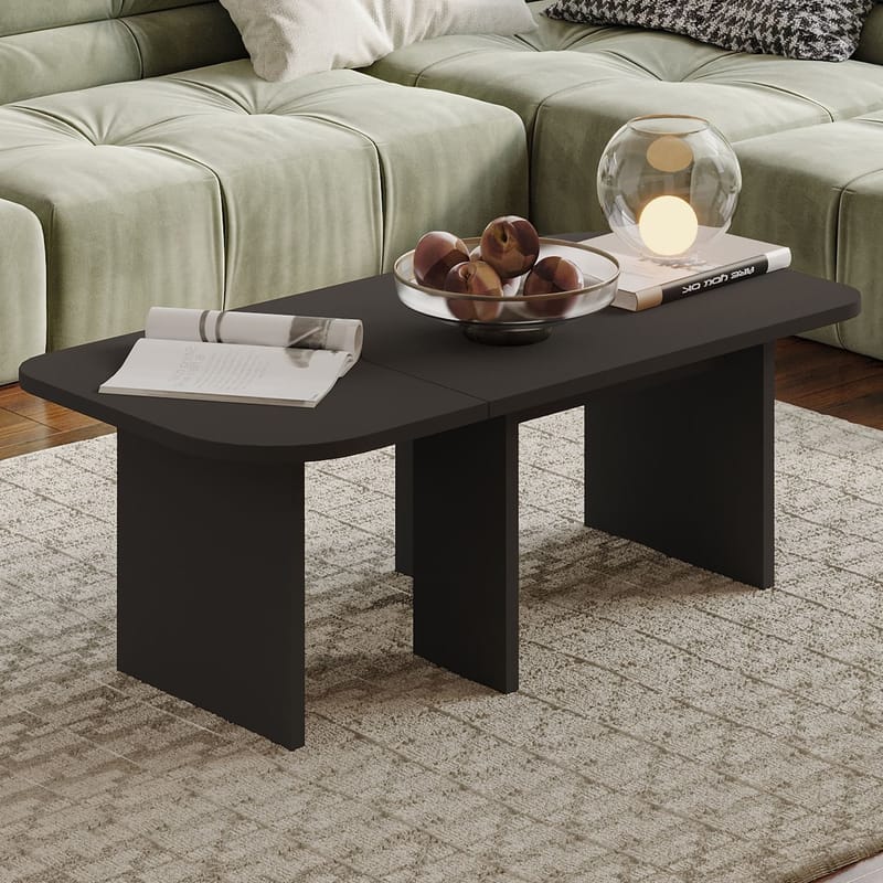 Iris Soffbordsset 90x35x45 cm - Antracit - Möbler - Vardagsrum - Soffbord & vardagsrumsbord - Soffbord