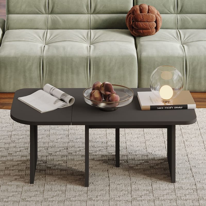 Iris Soffbordsset 90x35x45 cm - Antracit - Möbler - Vardagsrum - Soffbord & vardagsrumsbord - Soffbord