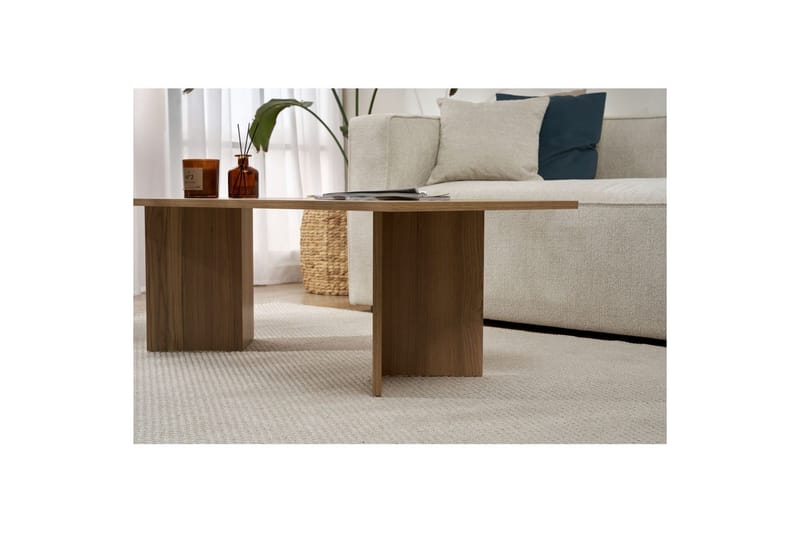 Isami Soffbord 119 cm - Brun - Möbler - Vardagsrum - Soffbord & vardagsrumsbord - Soffbord