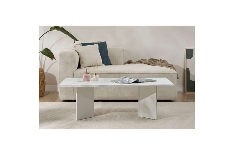 Isami Soffbord 119 cm - Vit - Möbler - Vardagsrum - Soffbord & vardagsrumsbord - Soffbord