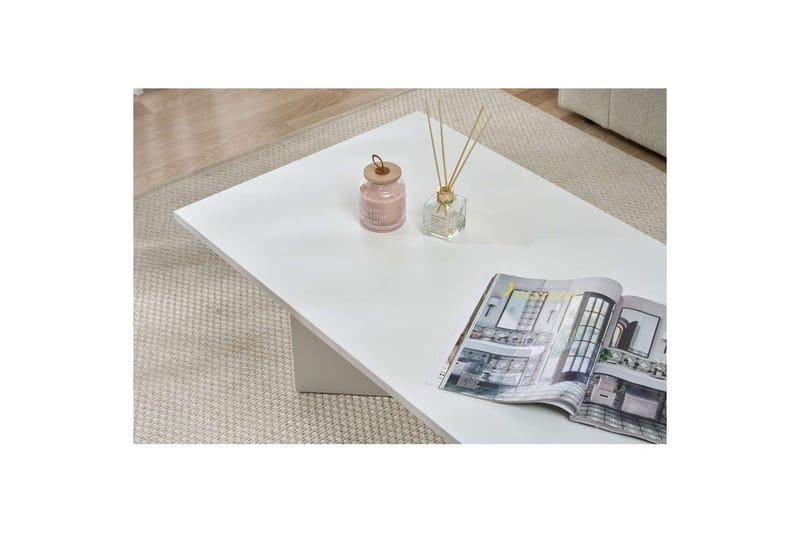 Isami Soffbord 119 cm - Vit - Möbler - Vardagsrum - Soffbord & vardagsrumsbord - Soffbord