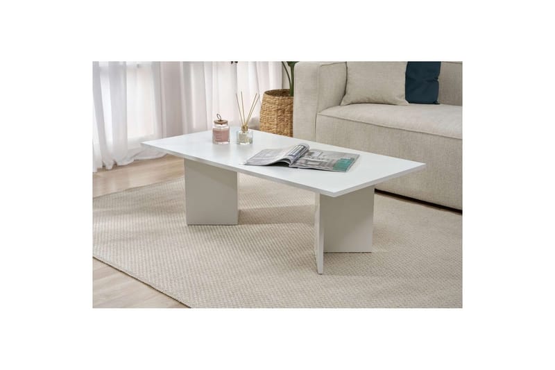 Isami Soffbord 119 cm - Vit - Möbler - Vardagsrum - Soffbord & vardagsrumsbord - Soffbord