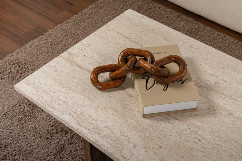 Isami Soffbord 119x40x60 cm - Travertin, Venezia-valnöt - Möbler - Vardagsrum - Soffbord & vardagsrumsbord - Soffbord