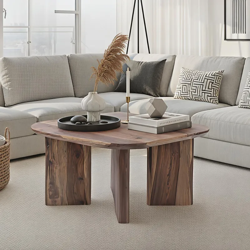 Ivoano Soffbord 60 cm Lantlig stil - Varm mörkbrun - Möbler - Vardagsrum - Soffbord & vardagsrumsbord - Soffbord