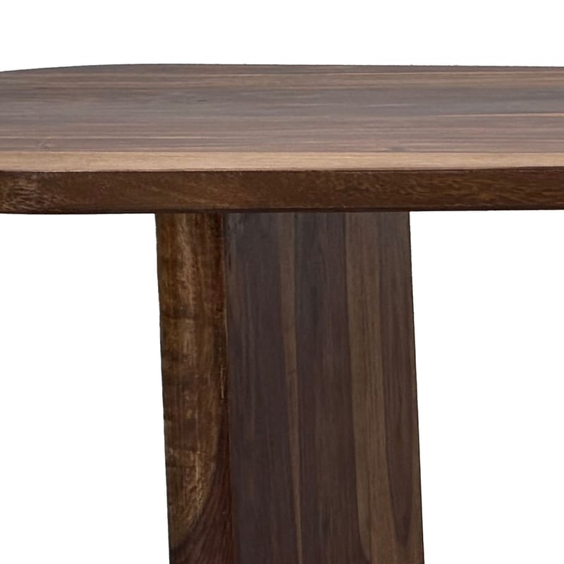 Ivoeri Soffbord 120 cm Oval Lantlig stil - Varm mörkbrun - Möbler - Vardagsrum - Soffbord & vardagsrumsbord - Soffbord