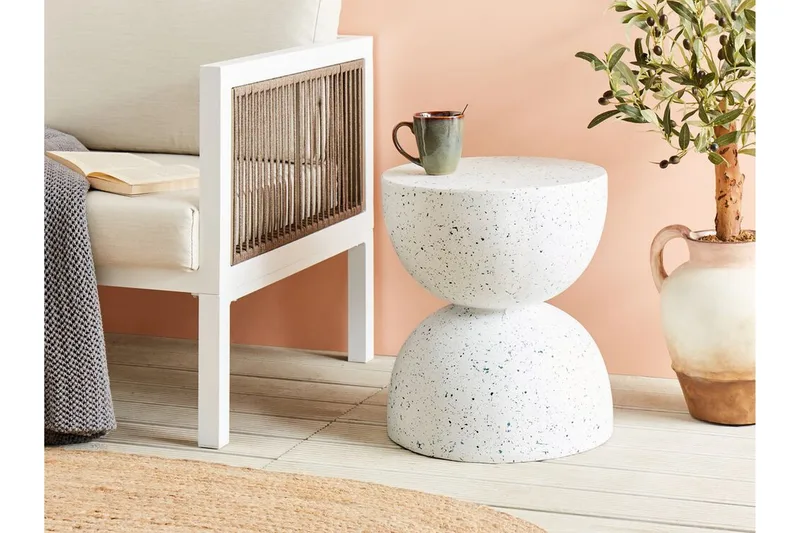 Jacksonville Sidobord 40 cm - Vit/Blå - Möbler - Vardagsrum - Soffbord & vardagsrumsbord - Brickbord