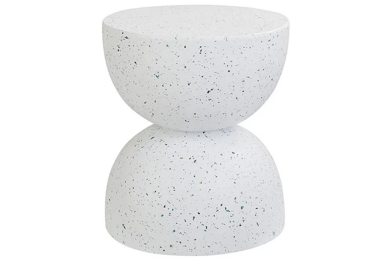 Jacksonville Sidobord 40 cm, Vit/Blå