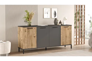 Jagmal Konsollbord 160x71,8 cm Antracit/Brun - Hanah Home - Möbler - Vardagsrum - Soffbord & vardagsrumsbord - Avlastningsbord & konsolbord