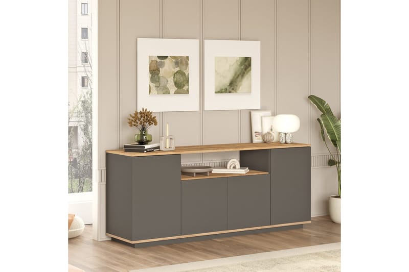 Jaivind Konsollbord 180 cm - Brun/Antracit - Möbler - Vardagsrum - Soffbord & vardagsrumsbord - Avlastningsbord & konsolbord