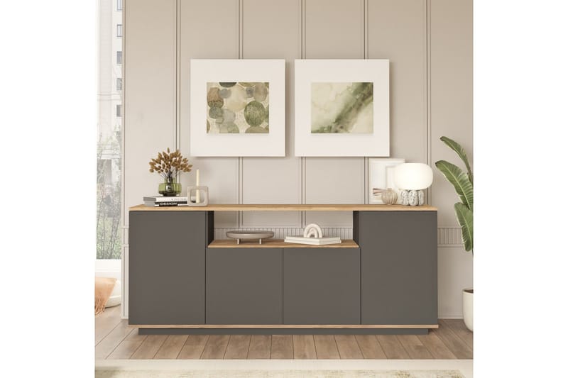 Jaivind Konsollbord 180 cm - Brun/Antracit - Möbler - Vardagsrum - Soffbord & vardagsrumsbord - Avlastningsbord & konsolbord