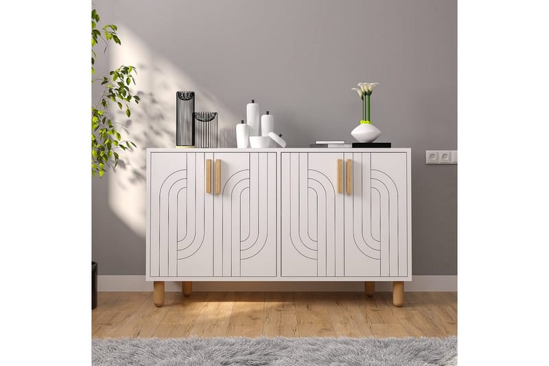 Januka Konsollbord 120 cm - Vit - Möbler - Vardagsrum - Soffbord & vardagsrumsbord - Avlastningsbord & konsolbord