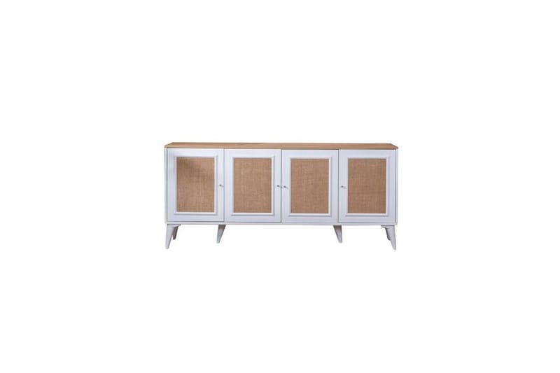 Jatinder Konsollbord 80 cm - Mediumfärgat trä/Vit - Möbler - Vardagsrum - Soffbord & vardagsrumsbord - Avlastningsbord & konsolbord