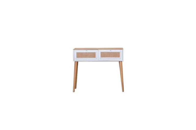 Jatinder Sidobord 95 cm - Vitfärgat trä/Mediumfärgat trä - Möbler - Vardagsrum - Soffbord & vardagsrumsbord - Brickbord