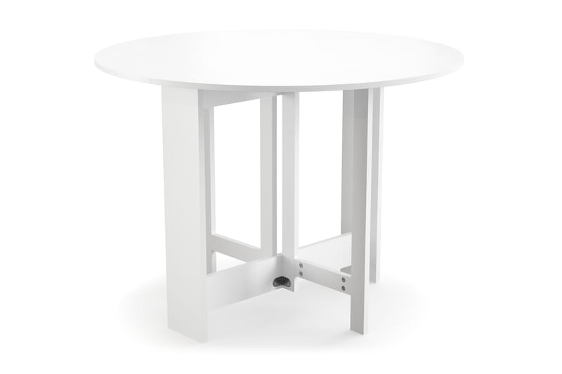 Jeba Runt Matbord med klaffar 100 cm med plats för 4 personer - Vit - Möbler - Bord