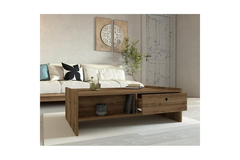 Jeyra Soffbord 110 cm - Valnöt - Möbler - Vardagsrum - Soffbord & vardagsrumsbord - Soffbord