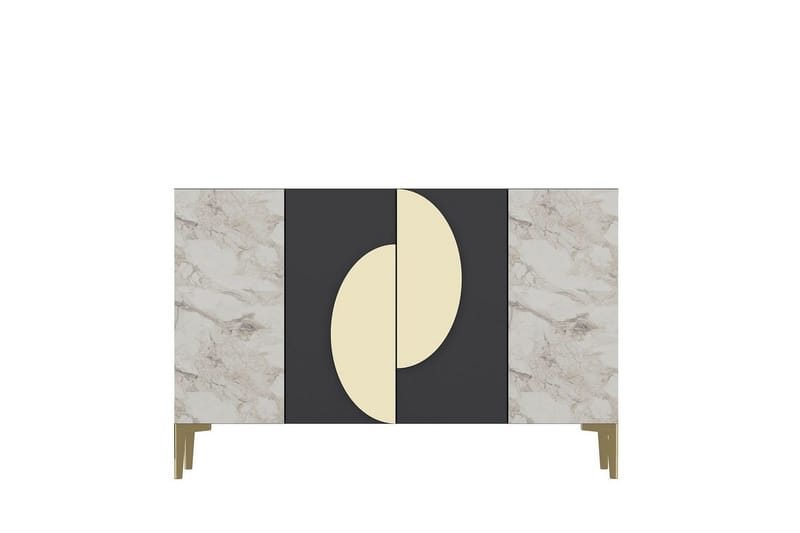 Jorel Konsollbord 120 cm - Antracit/Guld - Möbler - Vardagsrum - Soffbord & vardagsrumsbord - Avlastningsbord & konsolbord