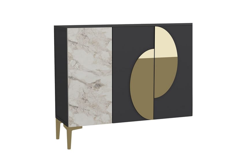 Jorel Konsollbord 120 cm - Antracit/Guld - Möbler - Vardagsrum - Soffbord & vardagsrumsbord - Avlastningsbord & konsolbord