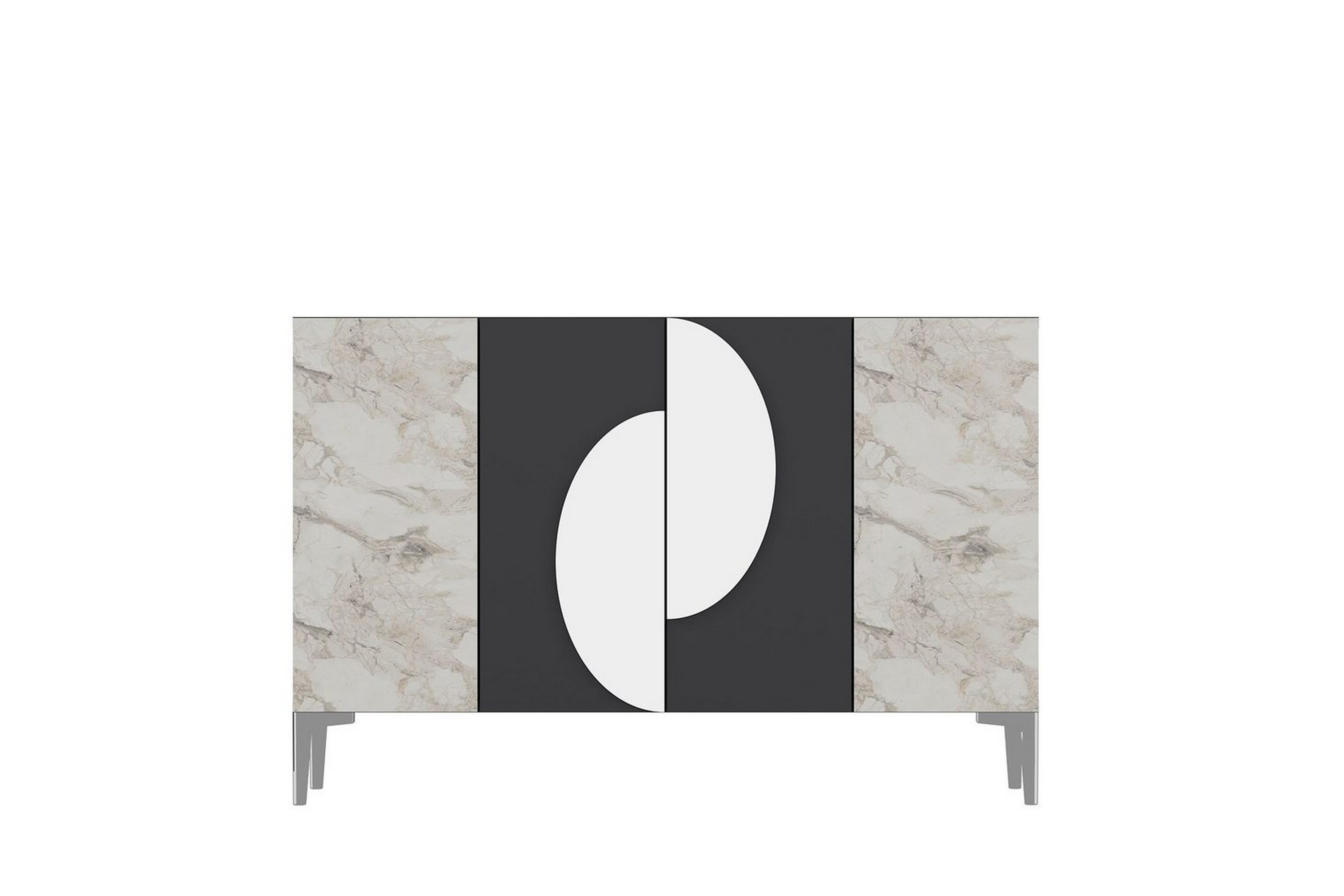 jorel konsollbord 120 cm - antracit/silver