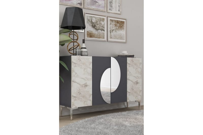 Jorel Konsollbord 120 cm - Antracit/Silver - Möbler - Vardagsrum - Soffbord & vardagsrumsbord - Avlastningsbord & konsolbord