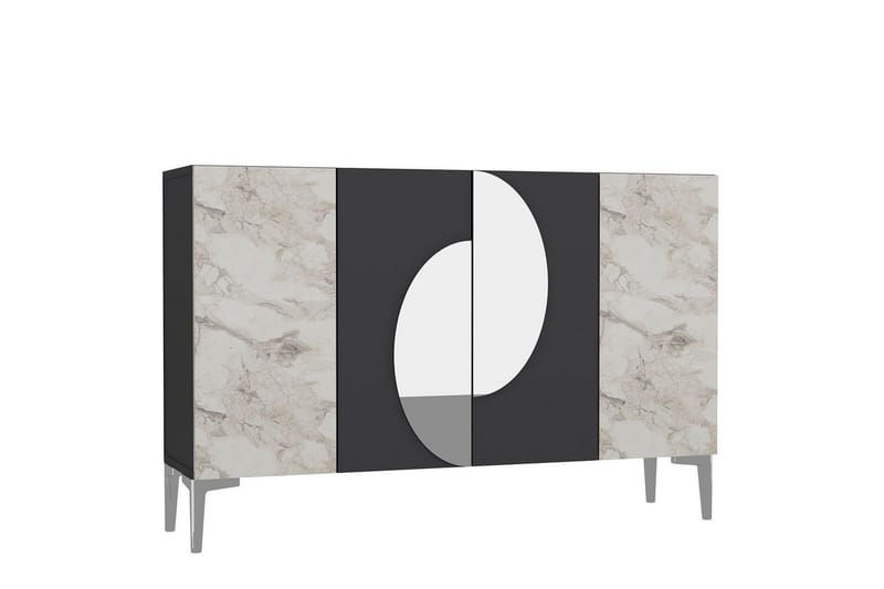 Jorel Konsollbord 120 cm - Antracit/Silver - Möbler - Vardagsrum - Soffbord & vardagsrumsbord - Avlastningsbord & konsolbord