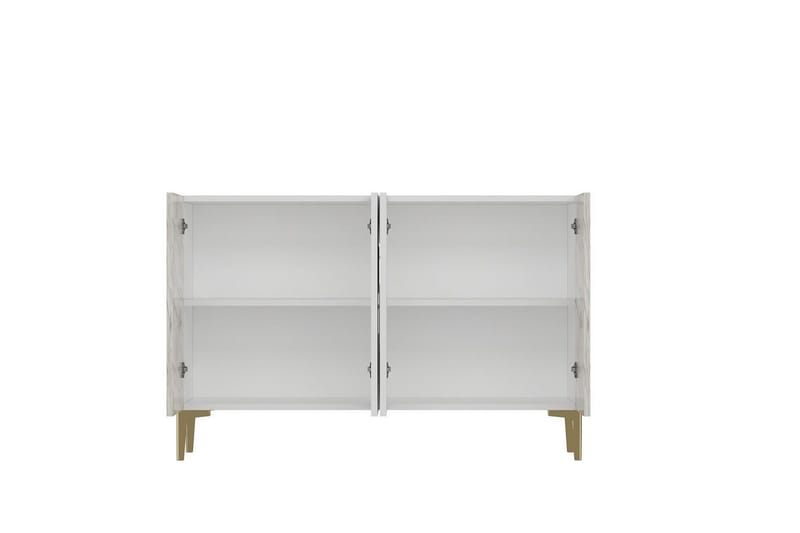 Jorel Konsollbord 120 cm - Vit/Guld - Möbler - Vardagsrum - Soffbord & vardagsrumsbord - Avlastningsbord & konsolbord