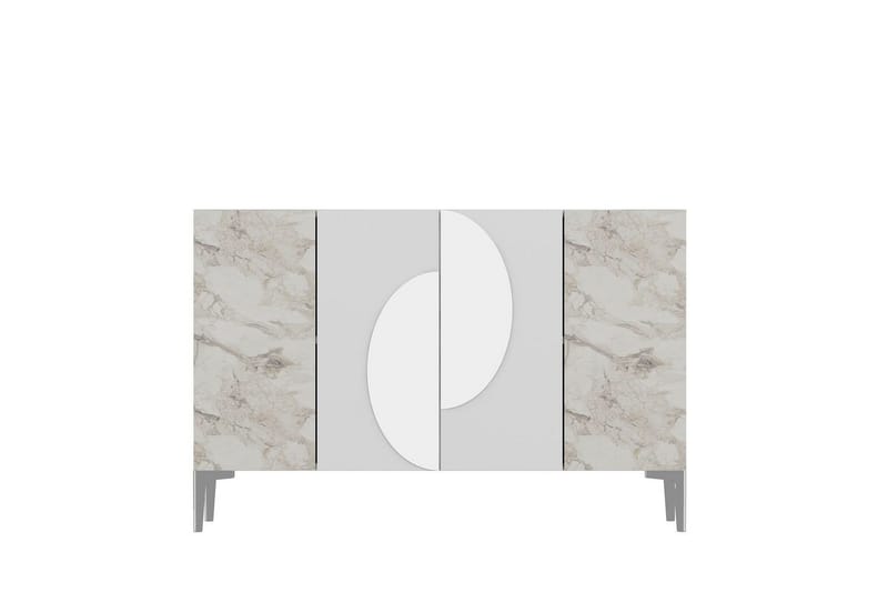 Jorel Konsollbord 120 cm - Vit/Silver - Möbler - Vardagsrum - Soffbord & vardagsrumsbord - Avlastningsbord & konsolbord