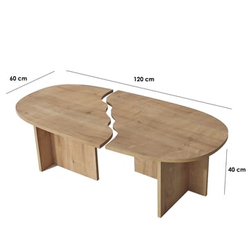 Jorvis Soffbord 120 cm Oval - Safir Ek - Möbler - Vardagsrum - Soffbord & vardagsrumsbord - Soffbord
