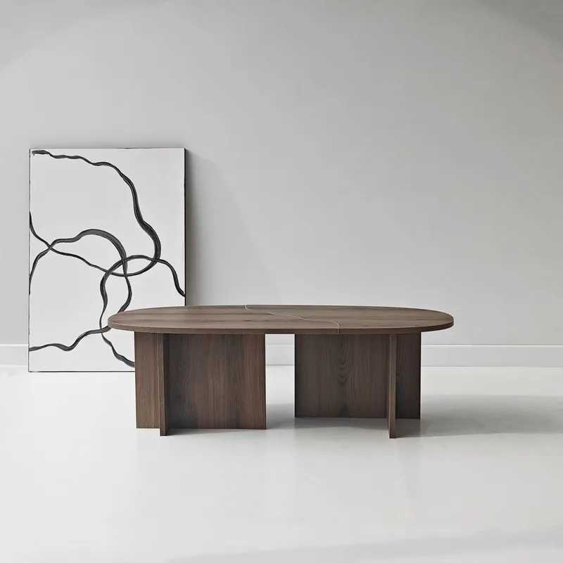 Jorvis Soffbord 120 cm Oval - Valnöt - Möbler - Vardagsrum - Soffbord & vardagsrumsbord - Soffbord