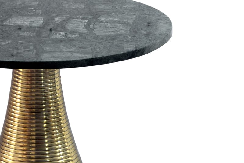 Junara Sidobord 40 cm - Mörkgrön och guld - Möbler - Vardagsrum - Soffbord & vardagsrumsbord - Brickbord