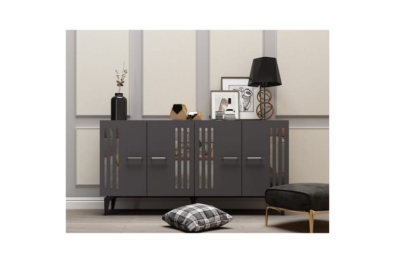 Junes Konsollbord 150 cm - Silver/Antracit - Möbler - Vardagsrum - Soffbord & vardagsrumsbord - Avlastningsbord & konsolbord