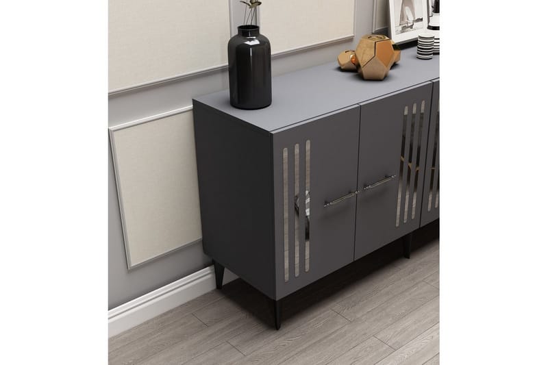 Junes Konsollbord 150 cm - Silver/Antracit - Möbler - Vardagsrum - Soffbord & vardagsrumsbord - Avlastningsbord & konsolbord