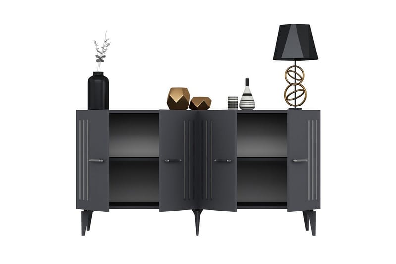 Junes Konsollbord 150 cm - Silver/Antracit - Möbler - Vardagsrum - Soffbord & vardagsrumsbord - Avlastningsbord & konsolbord