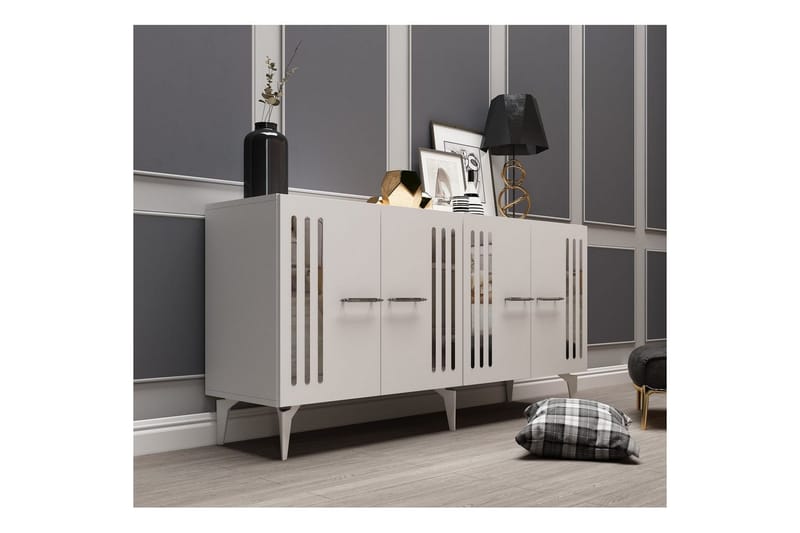 Junes Konsollbord 150 cm - Vit/Silver - Möbler - Vardagsrum - Soffbord & vardagsrumsbord - Avlastningsbord & konsolbord
